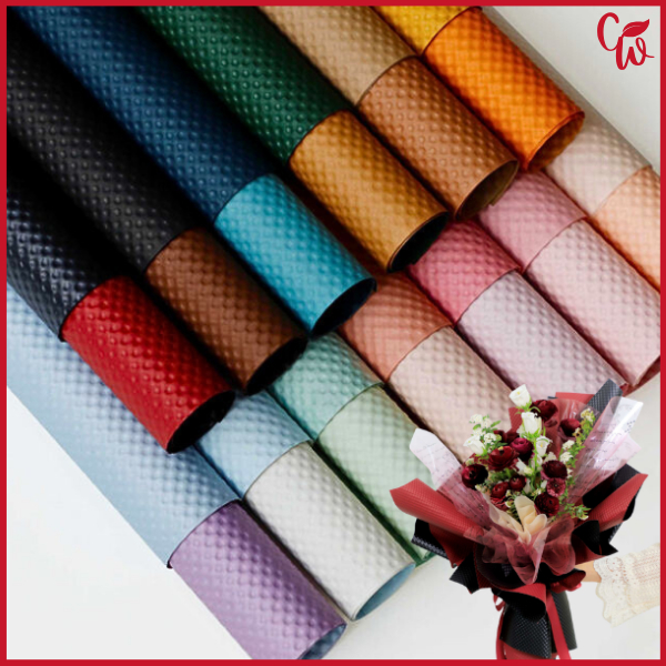 

Kertas Buket BI Color Flower Wrapping Cello Polos Tekstur Garis Tekstur Kado KB6314