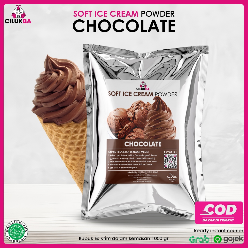 

Cilukba Bubuk Soft Ice Cream Chocolate 1kg / Pembuatan Dengan Mesin