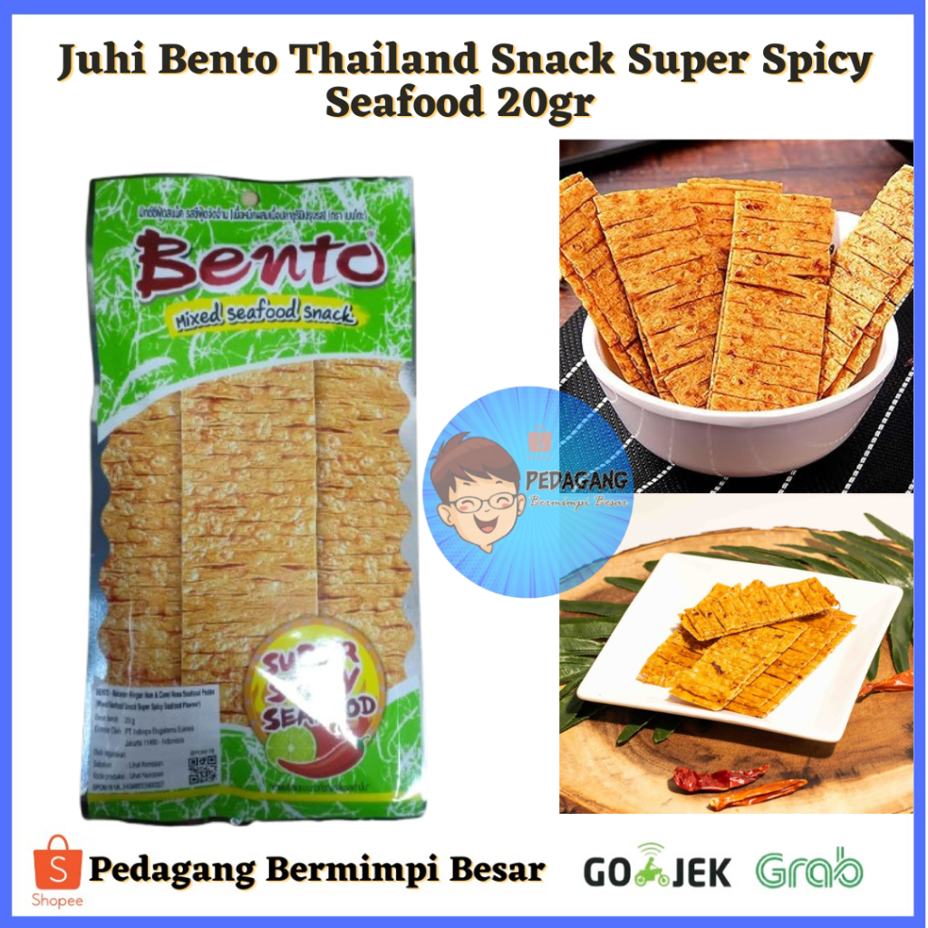 

Juhi Bento Thailand Snack Super Spicy Seafood 20g/ Snack Thailand