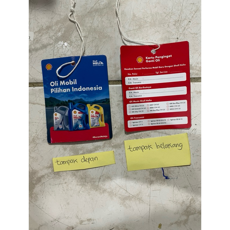 Kartu KM mobil kartu ganti oli mobil