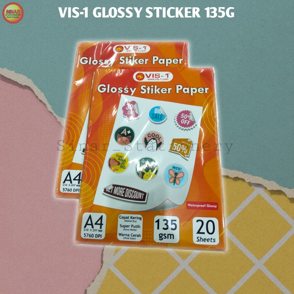 

VIS-1 GLOSSY STICKER 135G