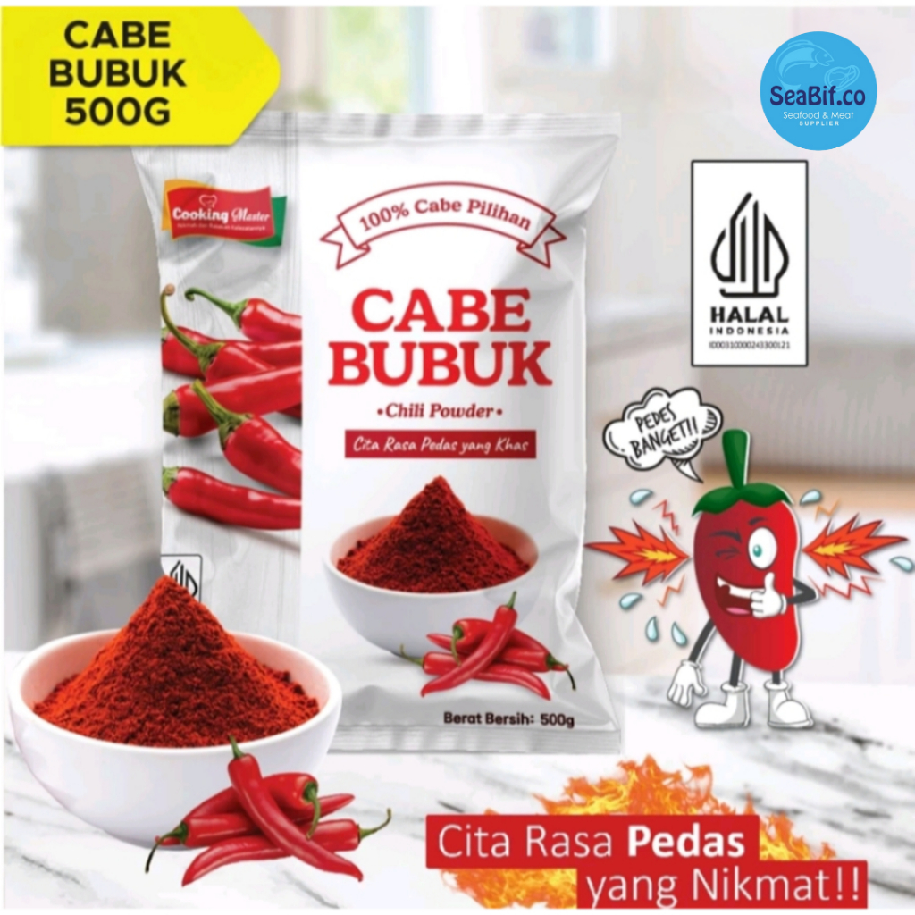 

Bubuk Cabe Cooking Master Siap Pakai 500gr - Seabif