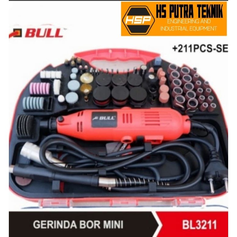 BULL MESIN MINI GRINDER / MESIN BOR TUNER BL3211
