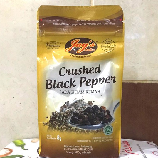 

JAYS CRUSHED BLACK PEPPER PCH 8 GR