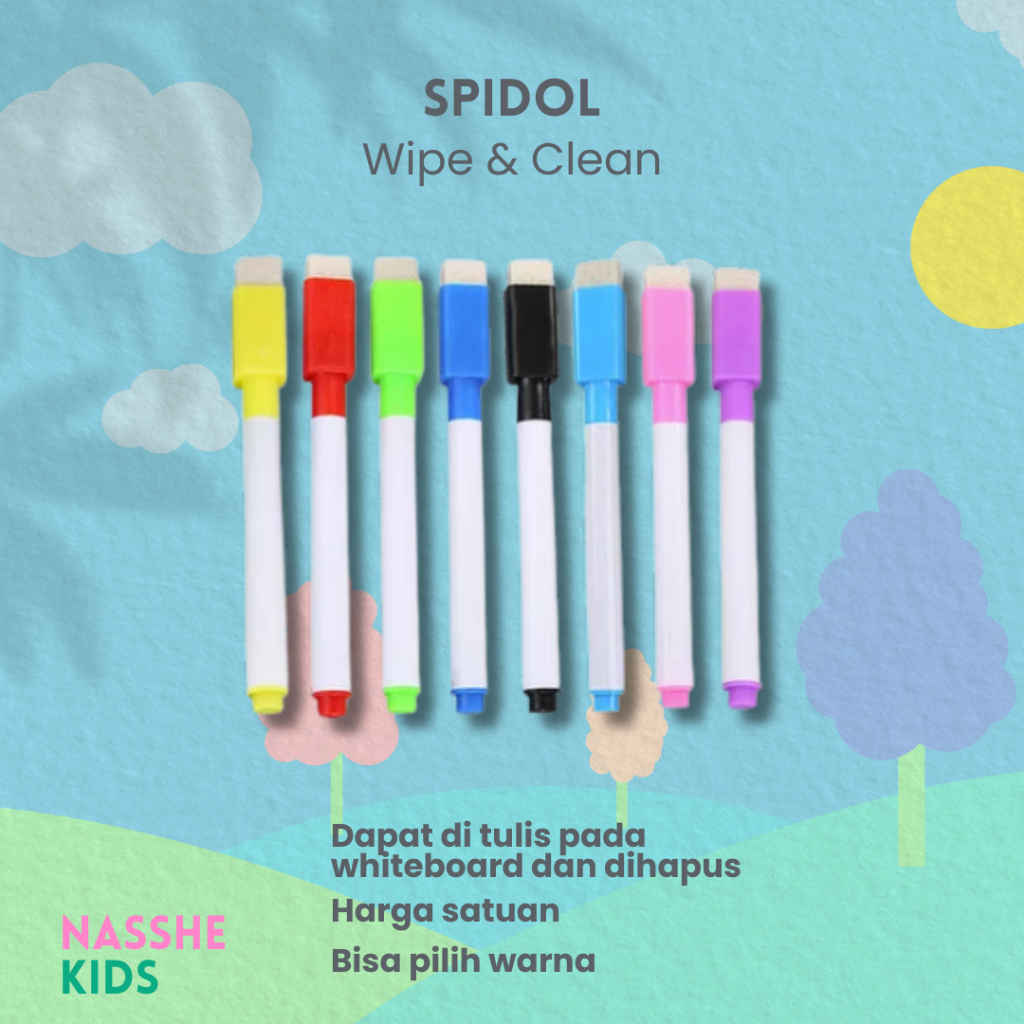 

NASSHE KIDS - SPIDOL WIPE & CLEAN