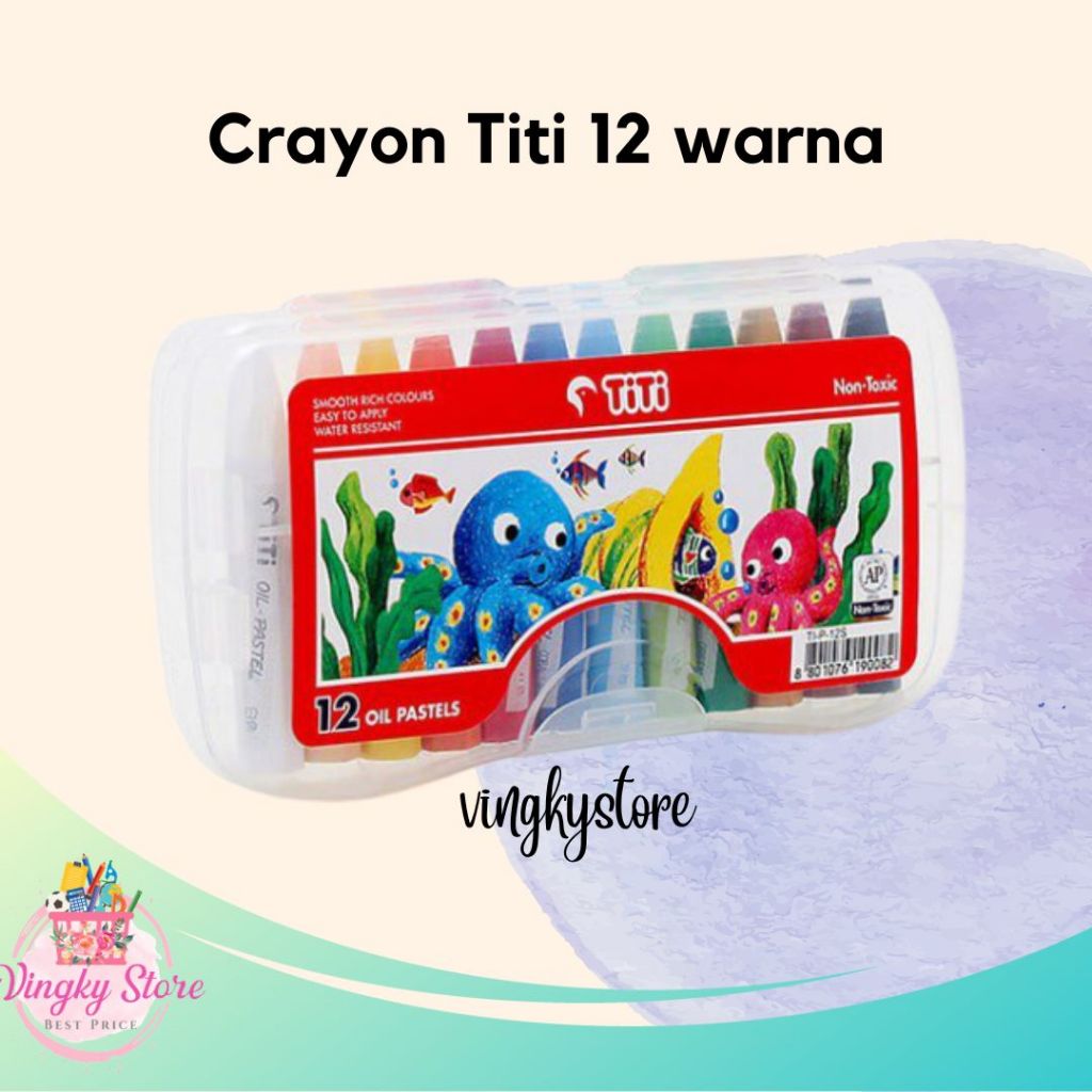 

Crayon / Oil Pastel Titi 12 Warna