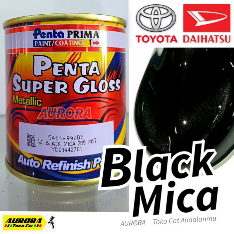 Cat Hitam Metalik Black Mica Penta Super Gloss Mika Bisa Untuk Mobil Toyota Daihatsu Avanza Xenia Av
