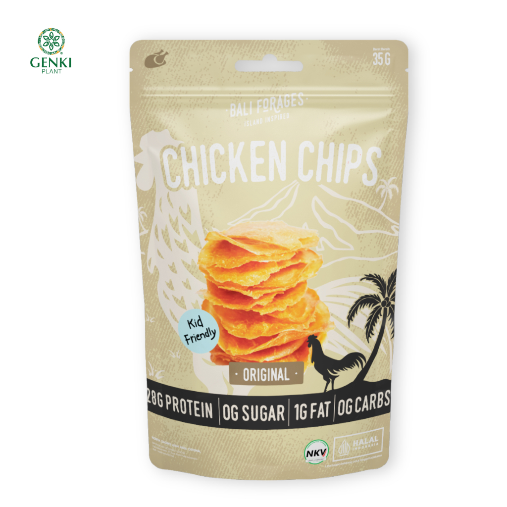 

Bali Forages Chicken Chips Original Crispy / Keripik Daging Ayam - 35 g