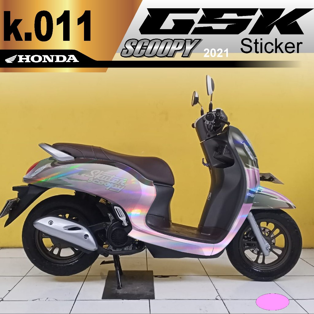 DECAL STIKER MOTOR SCOOPY BAHAN HOLOGRAM FULL BODY k.011