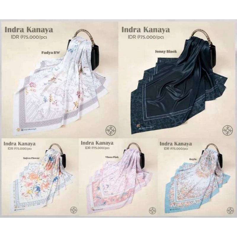Hijab Indra Kanaya Motif Series Terbaru/Journey scarves/journey ori/Hijab Journey Terbaru