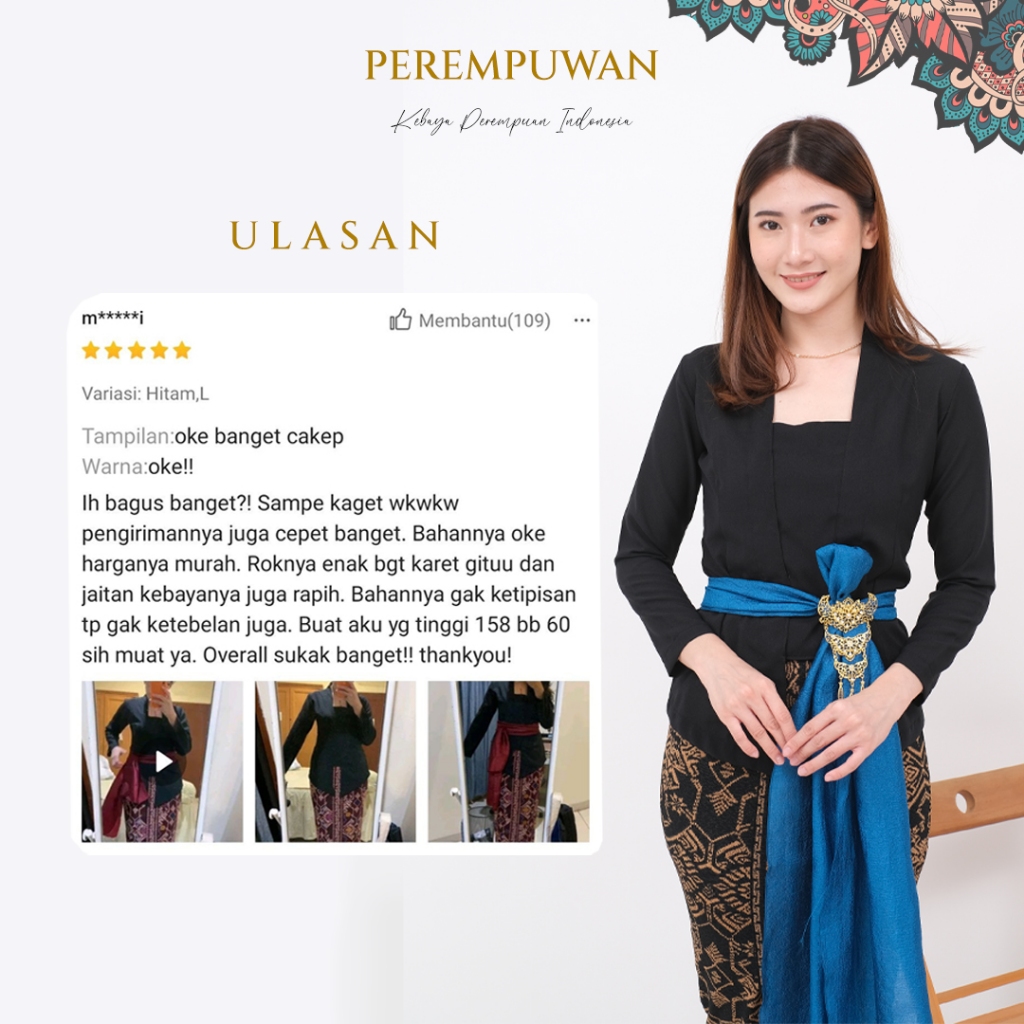 TERBARU SAMAYA Setelan Set Kebaya Bali Kutu baru Kain Sifon Chiffon Simple Casual Putih Hitam Polos