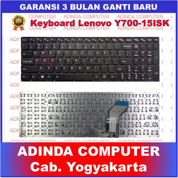 Keyboard Lenovo Ideapad Y700 Y700-15 Y700-15ACZ Y700-15ISE Y700-15ISK Y700-17ISK