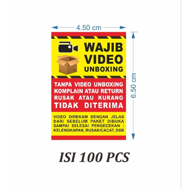 

STIKER UNBOXING - 1 PACK ISI 100 PCS / 4,5 cm x 6.5 cm