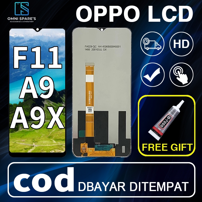 Lcd Oppo F11 A9 A9X Original Fullset Touchscreen layar hp asli copotan