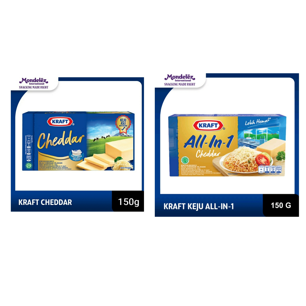 

Keju KRAFT CHEDDAR | ALL IN ONE 150gr Serbaguna BEST QUALITY