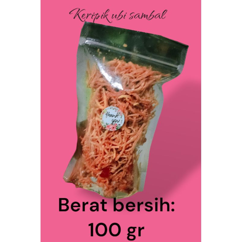 keripik ubi rambat sambal teri medan