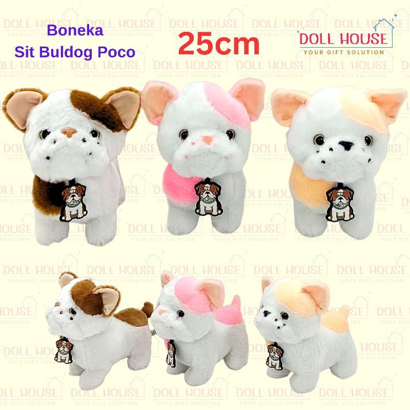 Boneka Bulldog / Boneka Doggy / Boneka Doggie / Boneka Dog Bulldog / Boneka Hewan Anjing / Boneka An