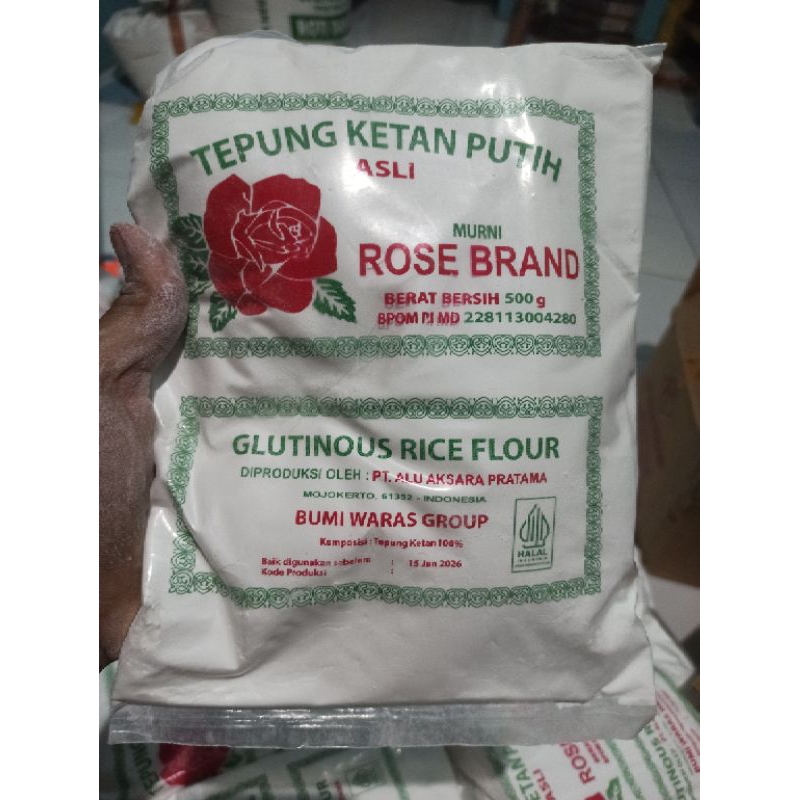 

Tepung ketan putih Rose brand berat 500gr. /tepung ketan putih/ketan bubuk
