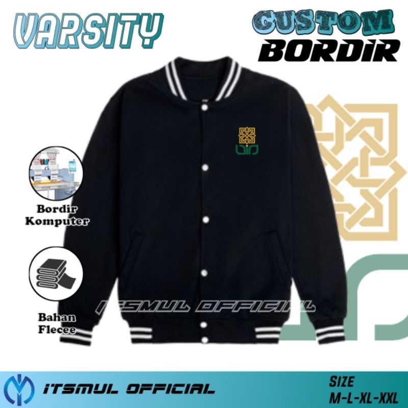 Jaket Varsity UIN Sunan Kalijaga Yogyakarta Bordir Custom