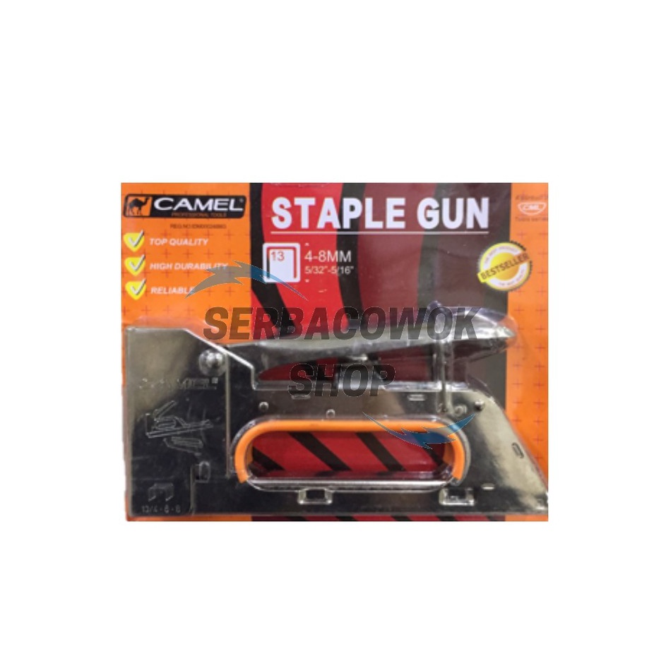 

BONUS PEMBELIAN CAMEL Mesin Staples Tembak R23 Jok Tacker Staples Camel Berkualitas