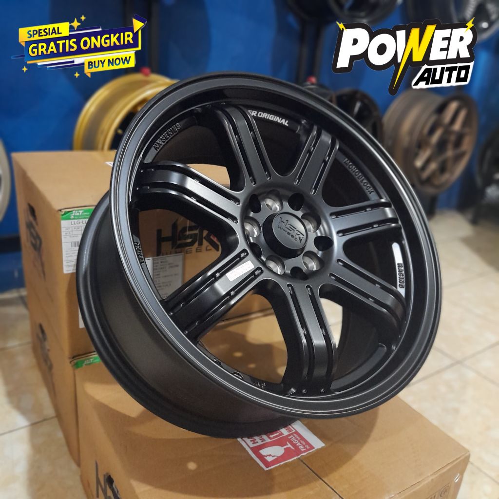 Pelek Velg Mobil Racing type SIAK Hsr wheel ring 17 hole 10 Innova Xpander