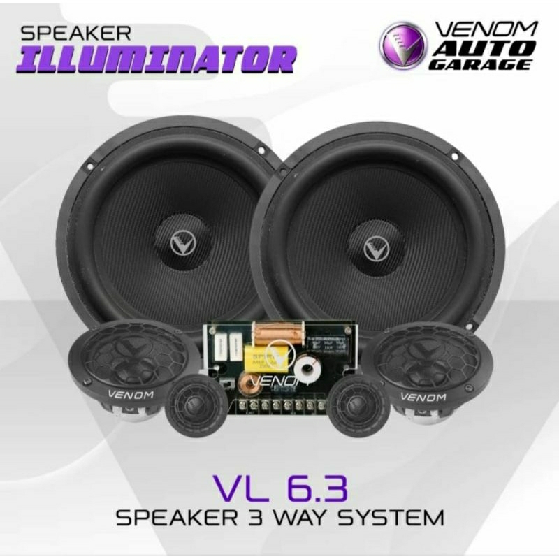 Speaker 3way VENOM ILLUMINATOR VL 6.3