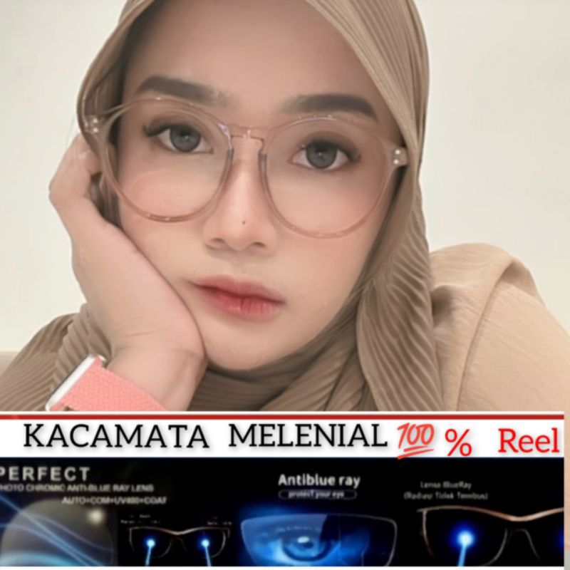 KACAMATA MINUS 8316 KAKET BLUERAY ANTI RADIASI WANITA