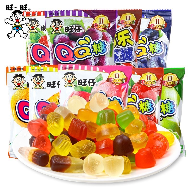 

旺仔QQ糖 20g WANGZAI permen gummies candy fruits flavor import cemilan permen rasa buah