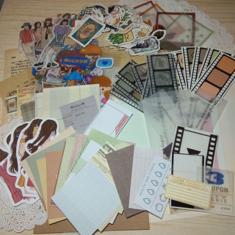 

[160pcs] Journal Kit untuk Scrapbook / Journal