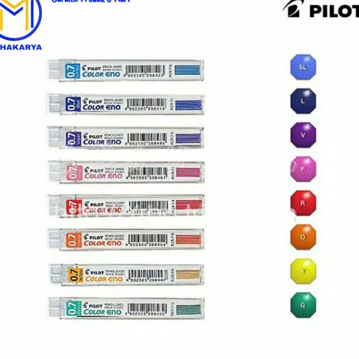 

HEMAT BERLIPAT Isi Pensil Mekanik Color Eno PLCR7 Pilot Warna Warni 1 Tube