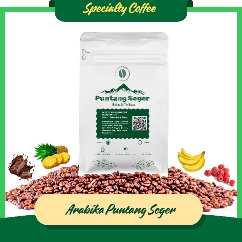 

Biji Kopi Roasted Beans Arabika Puntang Seger-135g