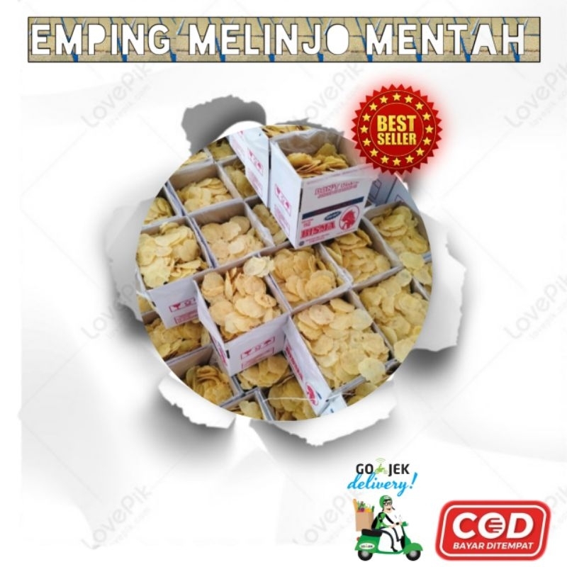 

EMPING MELINJO MENTAH 1 KG ( KHAS MENES BANTEN )