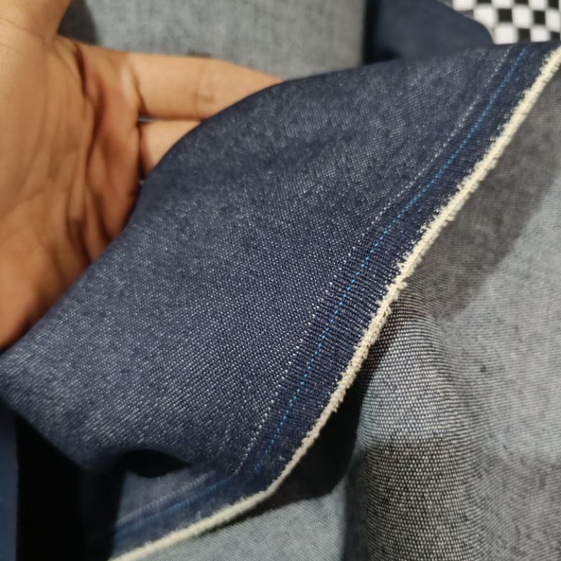 rtf Kain Denim Tebal Warna Blue