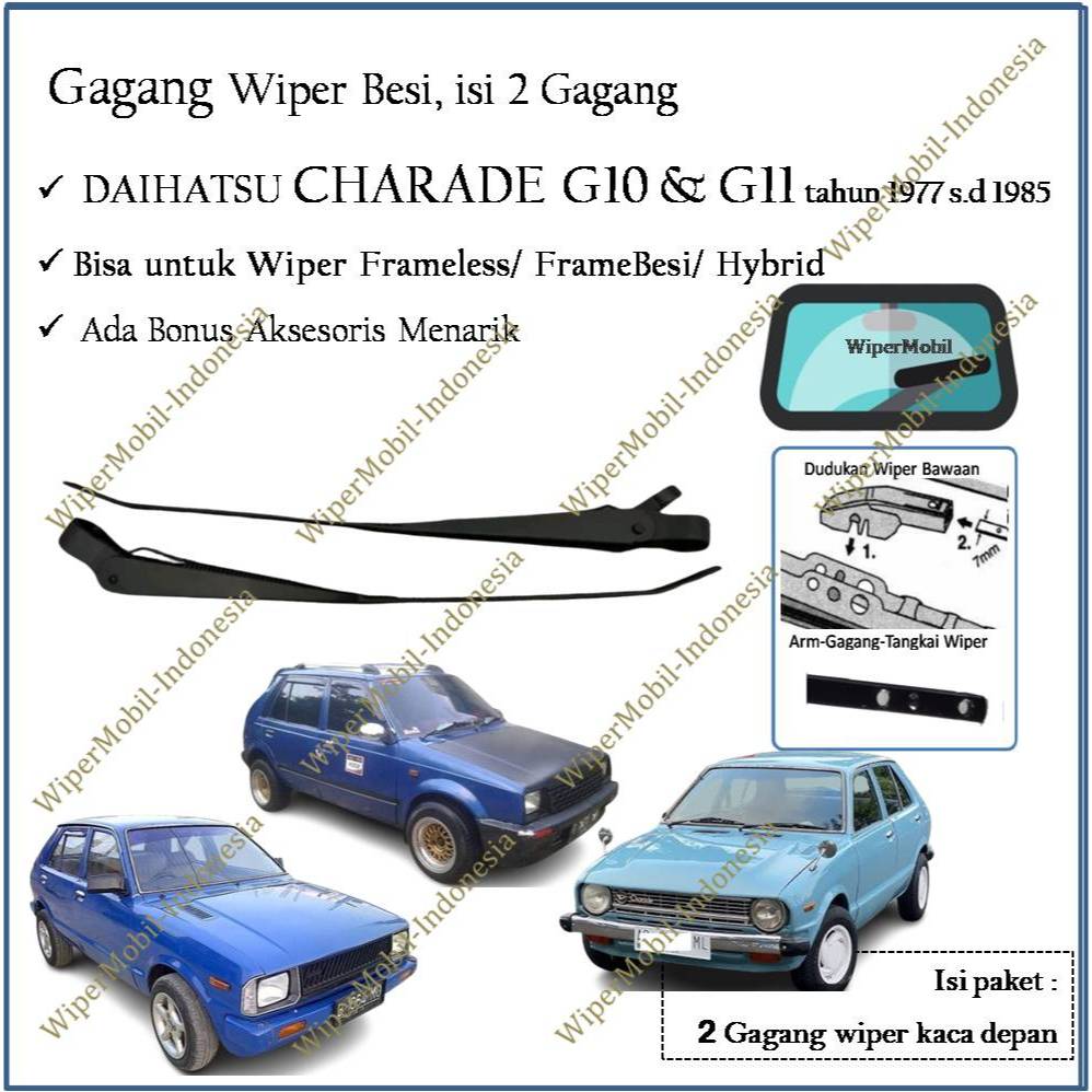 Gagang Wiper Daihatsu Charade G10 G11 tahun 1977 1978 1979 1980 1981 1982 1983 1984 1985