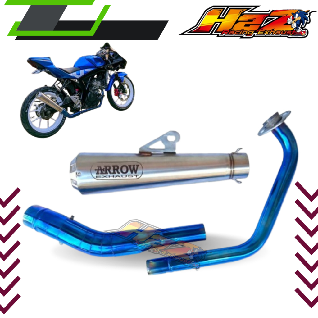Knalpot Racing Arrow R15 Vixion Cbr 150r Cb150r Sonic Satria Fu Mx King Gsx Verza Byson