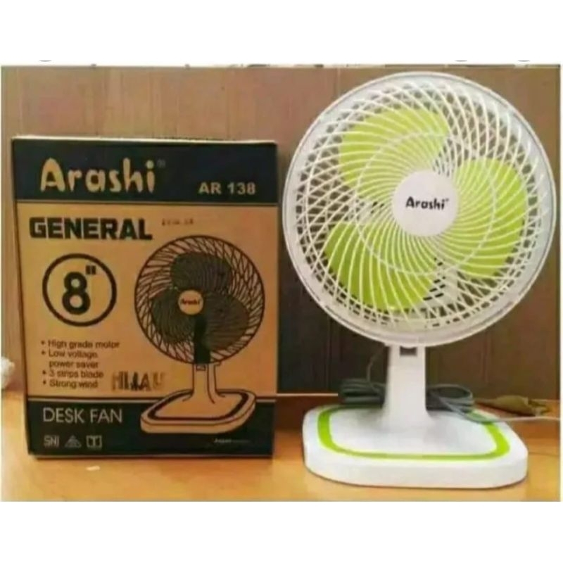 Kipas angin.meja Arashi deskfan 8inch