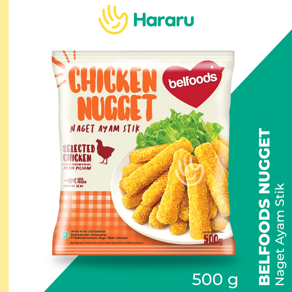 

Belfoods Favorite Chicken Nugget Stick | Naget Ayam 500 Gram