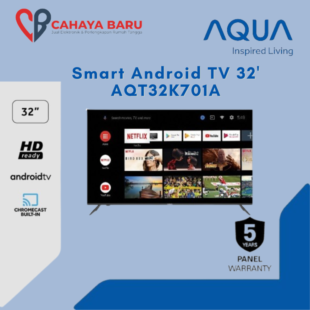 AQUA SMART ANDROID TV 32' 32K701A ANDROID