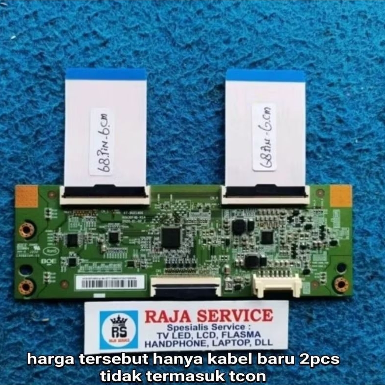kabel baru tv samsung UA43T6500 UA43T6500AK lvds flaxible dari tcon ke panel 68pin