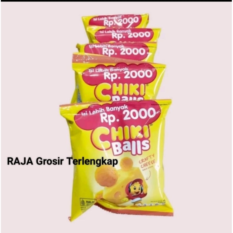 

SNACK CHIKI BALLS CHEESE 1 renceng 10 pc @16gr