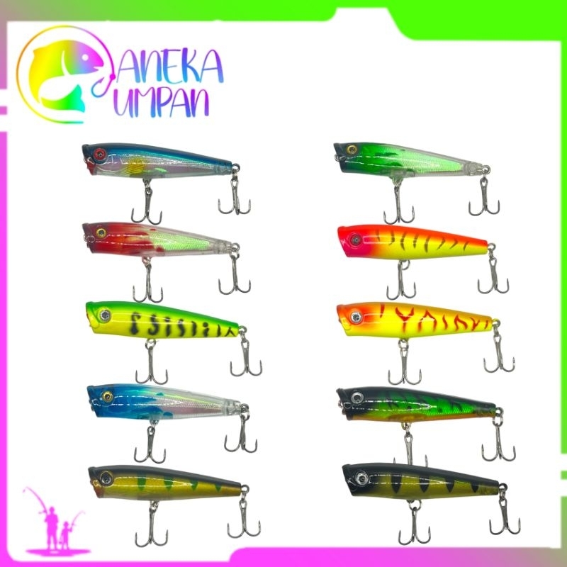 Aneka Umpan - Umpan Pancing Mini popper yozuri 70mm 6.5gram
