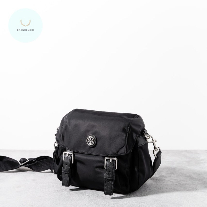 Tory Burch Virginia small crossbody bag nylon Black