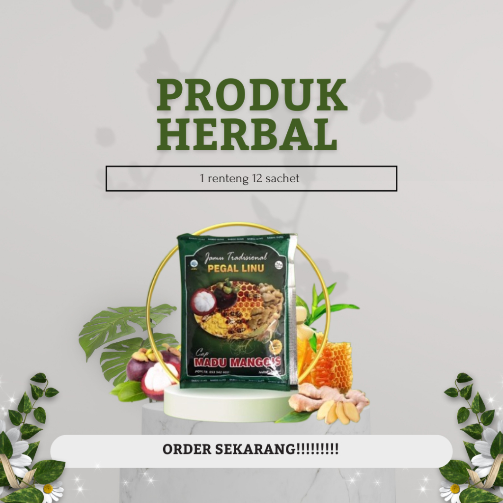 Jamu Cap MADU MANGGIS ATASI PEGAL LINU ASAM URAT