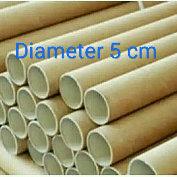 

( 5 pcs ) karton packing banner tabung selongsong paper core diameter 5cm panjang 55cm