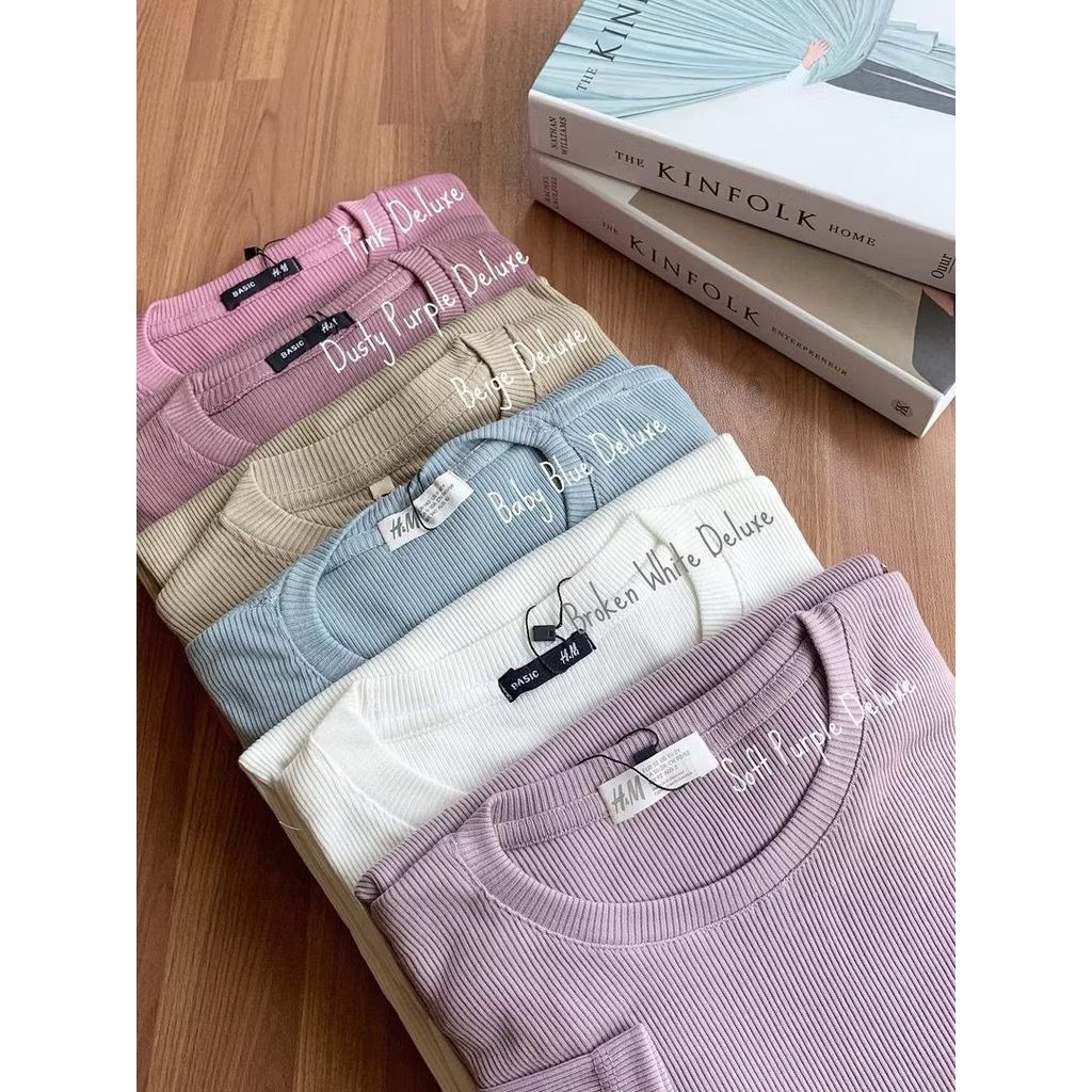 KAOS RIB PREMIUM LENGAN PANJANG || KAOS RIB BASIC LONGSLEEVE TSHIRT BASIC LENGAN PANJANG