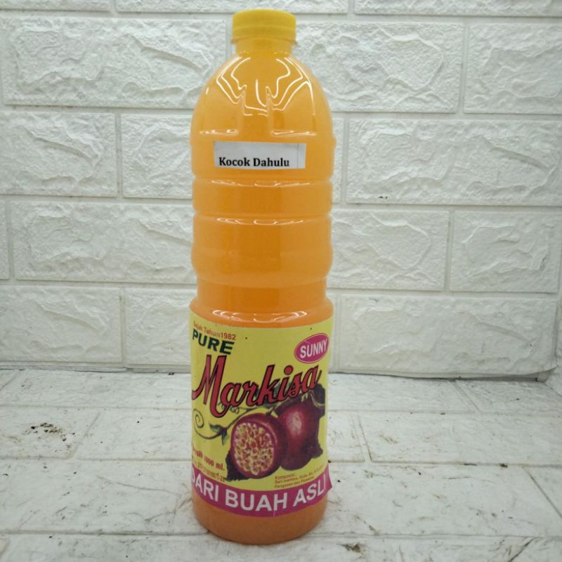 

sirup markisa sunny asli 100% Makassar ukuran 1 liter 1Botol