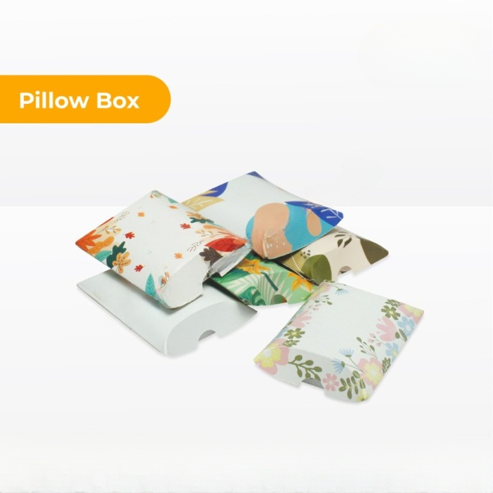 

100 Pcs Pillow Box Warna Warni 12x9x2 Cm Dus Kemasan Souvenir Kotak Packing Aksesories Packaging