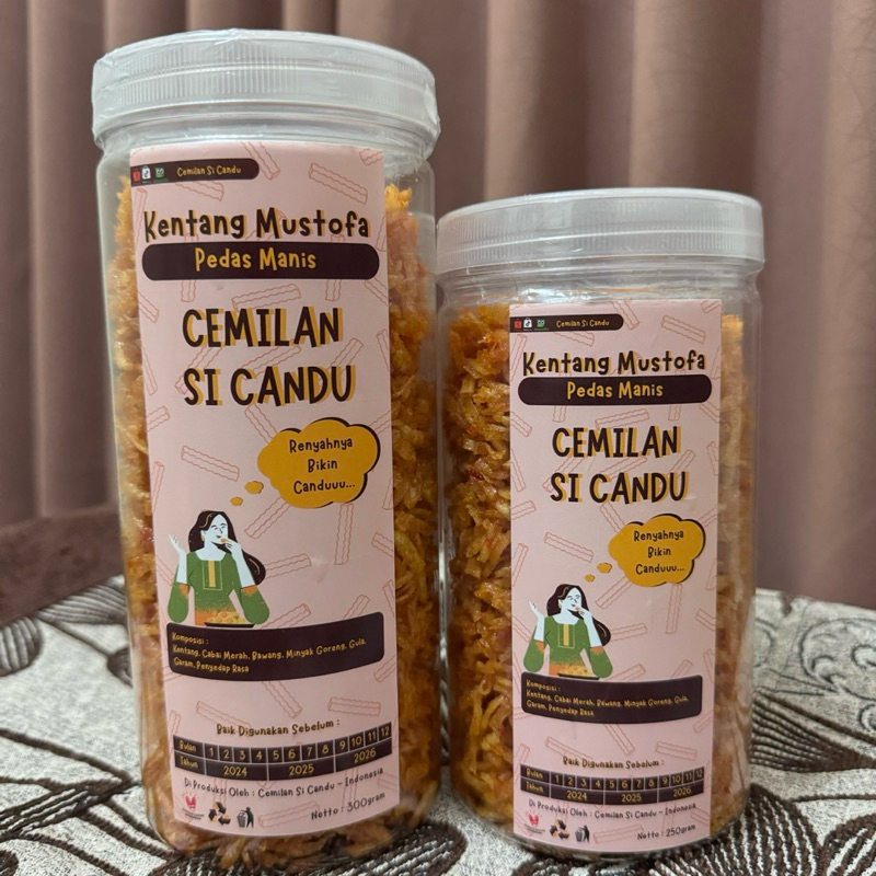 

Cemilan Si Candu - Kentang Mustofa - Kentang Mustofa Pedas Manis - Renyahnya Bikin Candu