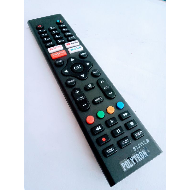 Remote TV Pengganti Android TV Polytron LCD / LED Smart TV