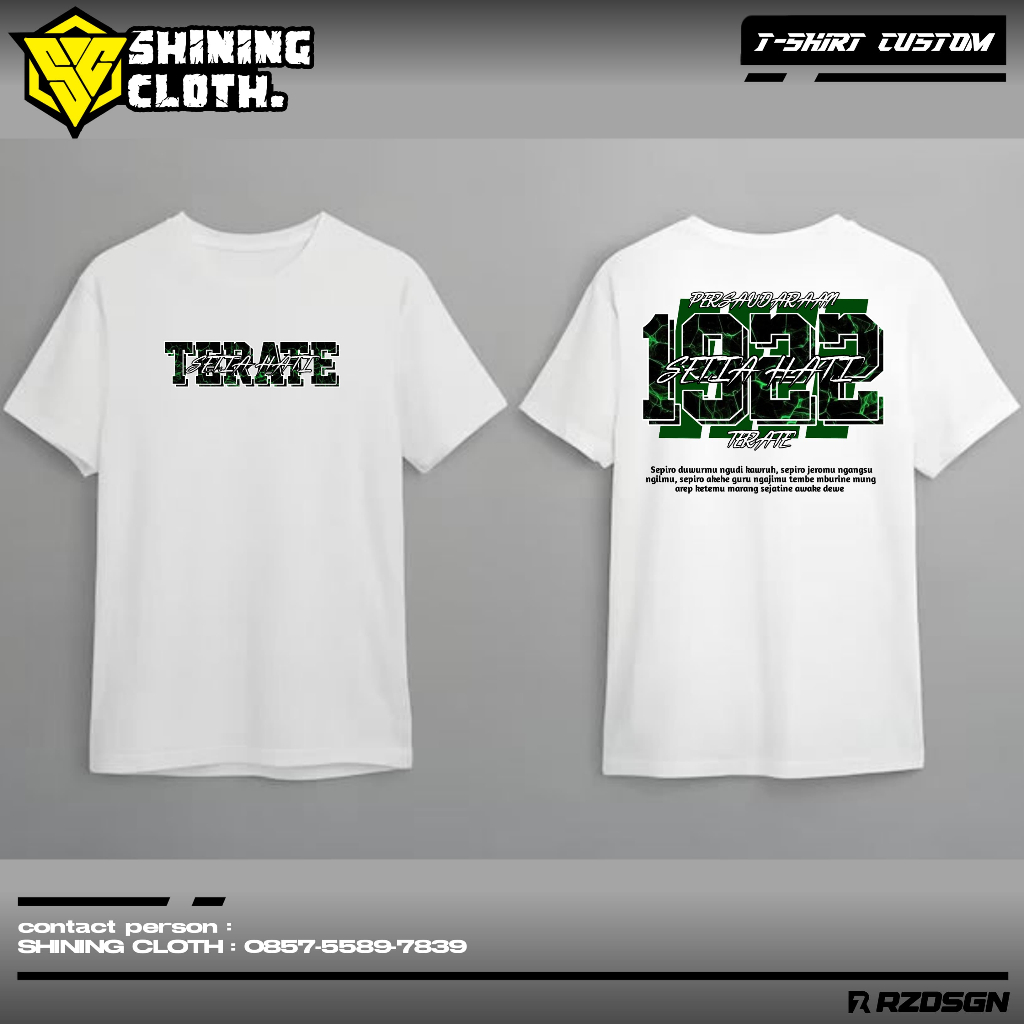 KAOS DISTRO | KAOS PSHT | KAOS SIMPLE PSHT PUTIH | KAOS SILAT | T-SHIRT DISTRO SILAT